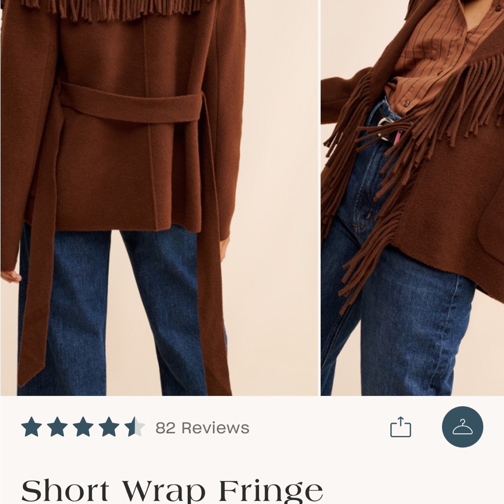 NVLT Brown Fringe Cardigan